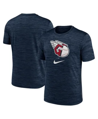 Men's Nike Navy Cleveland Guardians Logo Velocity Performance T-shirt