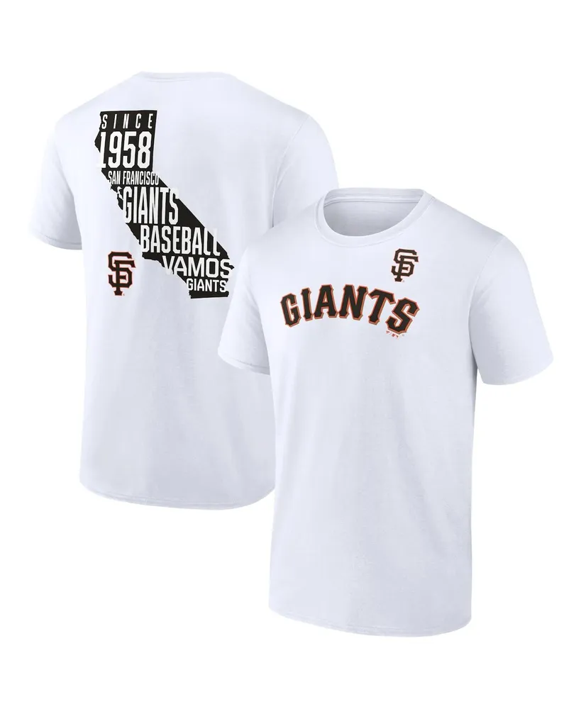 Men's New York Giants Fanatics Branded White Hot Shot State T-Shirt