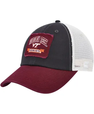Men's Colosseum Charcoal Virginia Tech Hokies Objection Snapback Hat