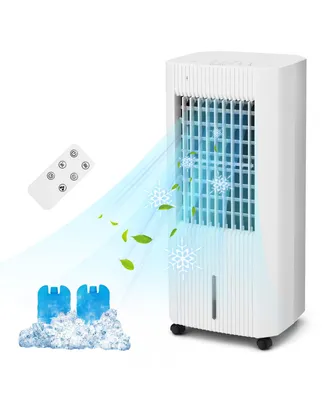 3-In-1 Evaporative Air Cooler w/ Humidifier & Fan Portable Rolling Swamp Cooler