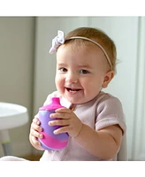 Nuby Silicone Tie-dye Baby First Training Cup, 6oz, Pink/Purple