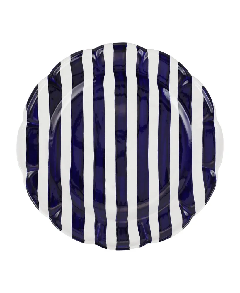 Vietri Amalfitana Stripe Round Platter 14"