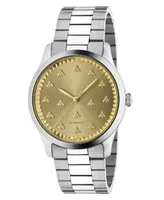 Gucci Men's Swiss G-Timeless Multibee Stainless Steel Bracelet Watch 42mm