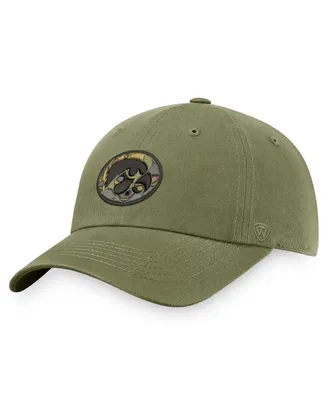 Men's Top of the World Olive Iowa Hawkeyes Oht Military-Inspired Appreciation Unit Adjustable Hat