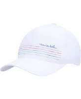 Men's Travis Mathew White Crystal Blue Snapback Hat