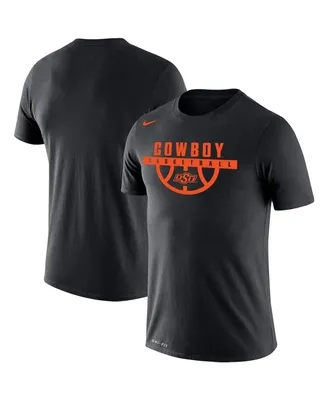 Men's Nike Black Oklahoma State Cowboys Basketball Drop Legend Performance T-shirt