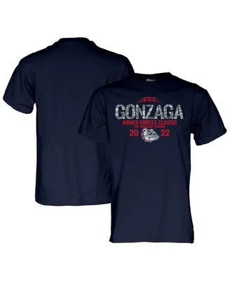 Men's Blue 84 Navy Gonzaga Bulldogs 2022 Armed Forces Classic T-shirt