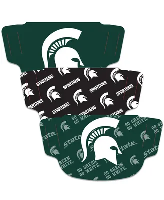 Men's and Women's Wincraft Michigan State Spartans Face Covering 3-Pack - Made In Usa
