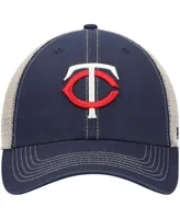 Men's '47 Brand Navy Minnesota Twins Trawler Clean Up Trucker Snapback Hat