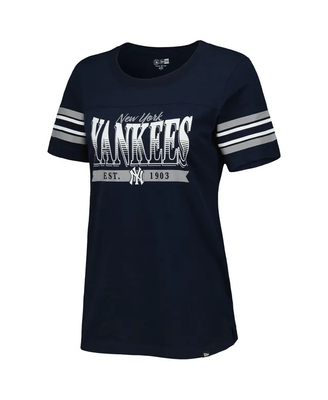 Refried Apparel Women's Navy New York Yankees Fitted T-shirt - Macy's