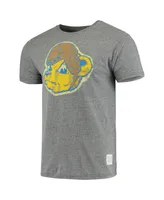 Men's Original Retro Brand Heathered Gray Ucla Bruins Vintage-Inspired Logo Tri-Blend T-shirt