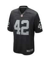 Men's Nike Ronnie Lott Black Las Vegas Raiders Game Retired Player Jersey