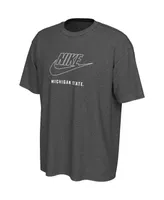 Men's Nike Charcoal Michigan State Spartans Washed Max90 T-shirt