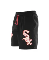 Men's New Era Black Chicago White Sox Color Pack Knit Shorts