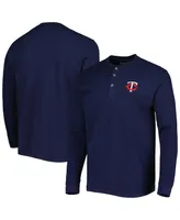 Men's Dunbrooke Minnesota Twins Navy Maverick Long Sleeve T-shirt