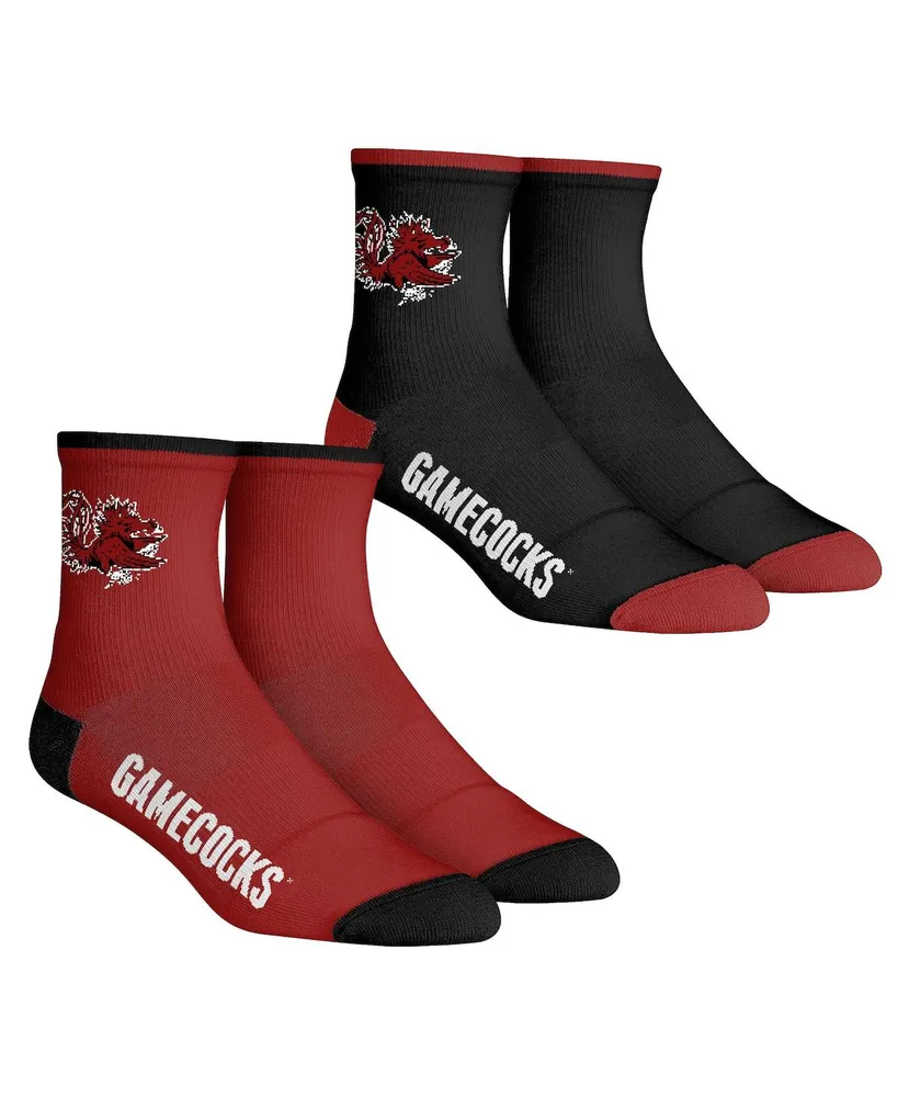 Youth Boys and Girls Rock 'Em Socks South Carolina Gamecocks Core Team 2-Pack Quarter Length Sock Set