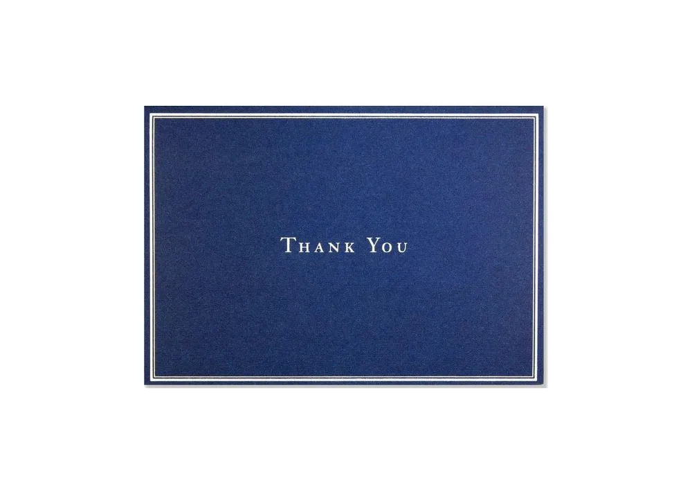 Navy Blue Thank You Notes (Stationery, Note Cards, Boxed Cards) by Peter Pauper Press
