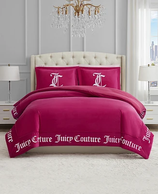 Juicy Couture Reversible Velvet Comforter Set, King