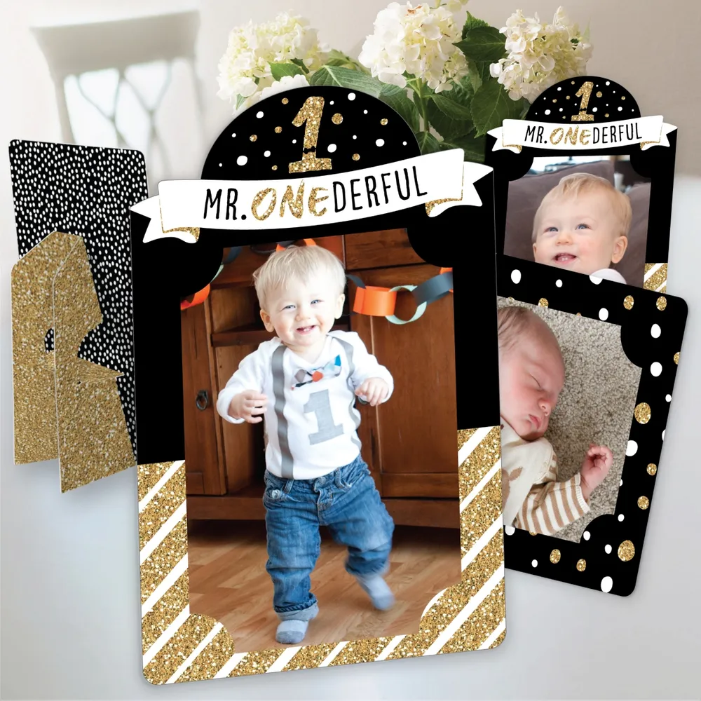 Big Dot Of Happiness 1st Birthday Little Mr. Onederful First