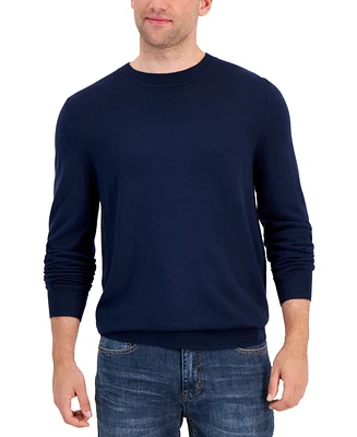 Alfani Men's Long-Sleeve Crewneck Merino Sweater, Created for Macy's