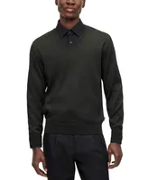 Boss by Hugo Boss Men's Relaxed- Fit V-Neck Sweater
