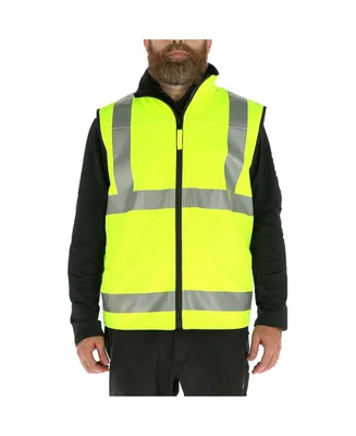 RefrigiWear Men's High Visibility Softshell Safety Vest