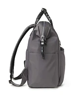 Baggallini Soho Backpack - Smoke, Faux Python Trim