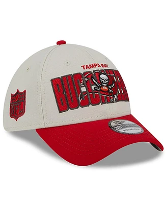 Men's New Era Stone, Red Tampa Bay Buccaneers 2023 Nfl Draft 39THIRTY Flex Hat