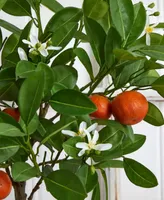 Nearly Natural 38" Potted Faux Orange Tree