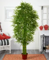 Nearly Natural 7' Indoor/Outdoor Uv-Resistant Artificial Bamboo Tree