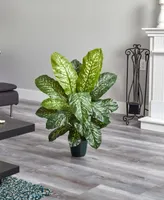 Nearly Natural 34" Dieffenbachia Artificial Plant (Real Touch)