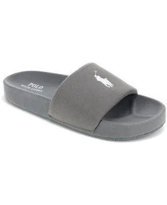Polo Ralph Lauren Men's Hendrick Pique Fabric Slide Sandals
