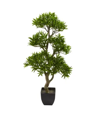Nearly Natural 37" Bonsai Styled Podocarpus Artificial Tree