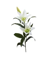 Nearly Natural 26.5" Lily Artificial Flower, Set of 12