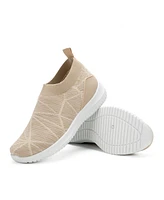 Mio Marino's Women's Casual Slip On Sneakers with Breathable Mesh