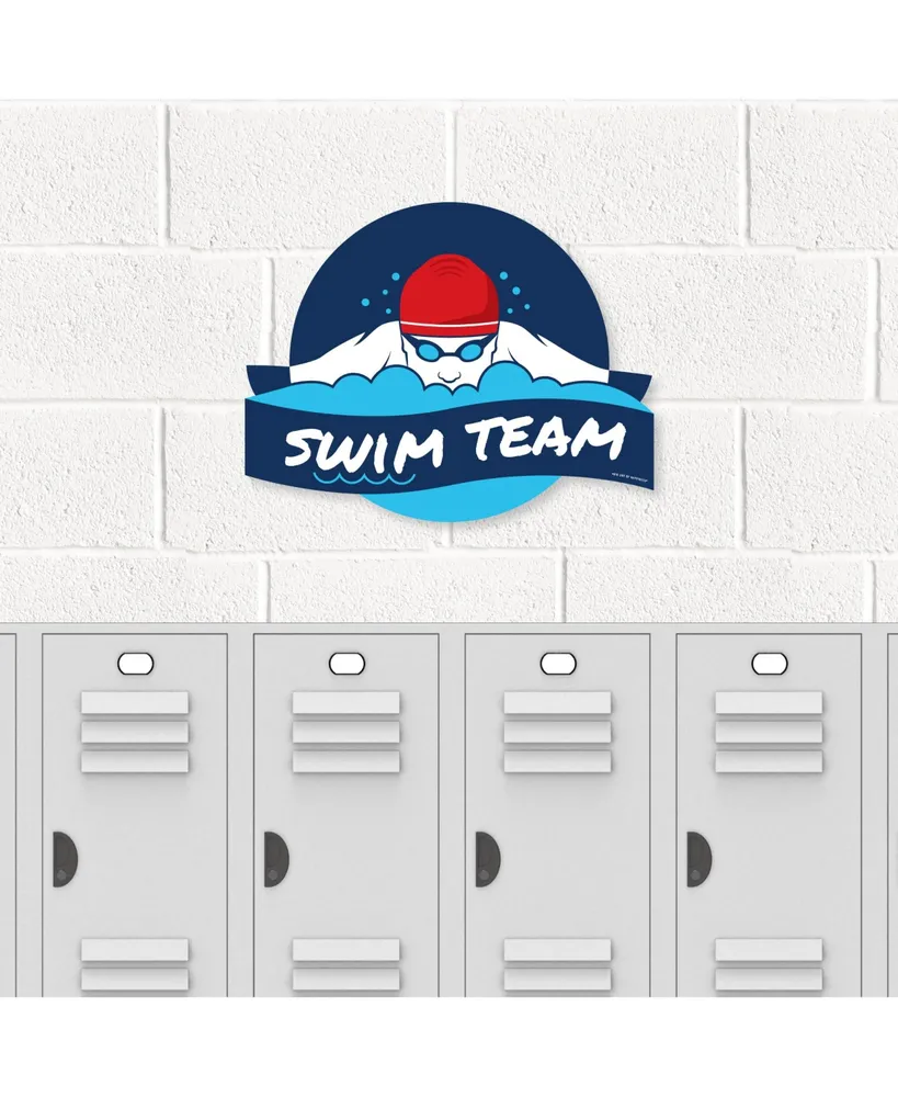 Swim Team School Spirit Senior Night or Graduation Party Involvement Sign
