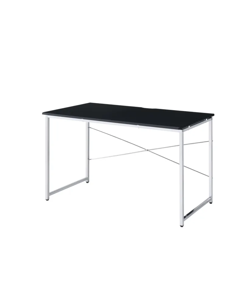 Simplie Fun Tennis Writing Desk, & Chrome Finish