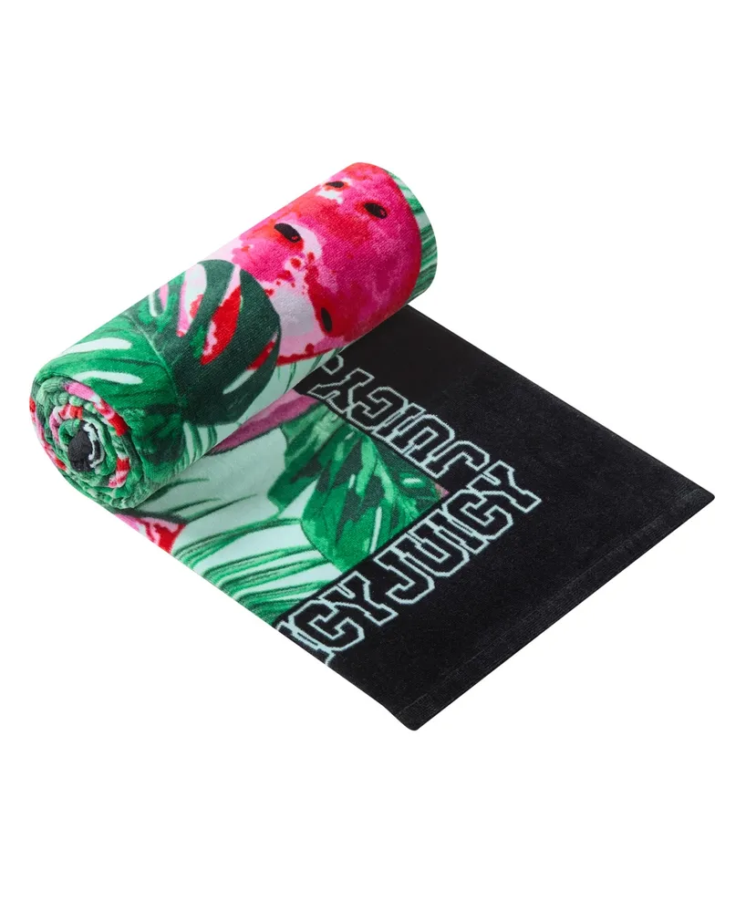 Juicy Couture Watermelon Cotton Beach Towel, 36" x 68"