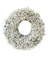 GreenishBlu Fresh Real Babies Breath Spring Wreath