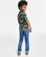 Levis Big Boys Camo Print T Shirt 511 Slim Fit Eco Performance Jeans