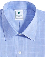 B by Brooks Brothers Men's Regular Fit Non-Iron Glen Plaid Dress Shirt