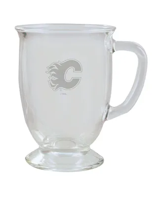 Calgary Flames 16 Oz Etched Cafe Mug