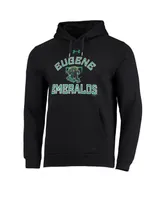 Men's Under Armour Black Eugene Emeralds All Day Raglan Fleece Pullover Hoodie