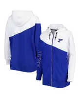 St. Louis Blues DKNY Sport Women's Gina Full-Zip Hoodie - Blue/White