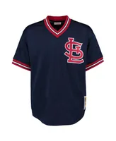 Men's Mitchell & Ness Ozzie Smith Navy St. Louis Cardinals 1994 Authentic Cooperstown Collection Mesh Batting Practice Jersey