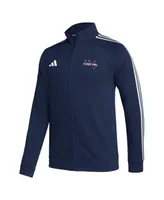 Men's adidas Navy Washington Capitals Raglan Full-Zip Track Jacket