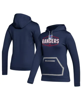 Women's adidas Navy New York Rangers Team Issue Pullover Hoodie