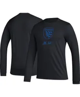 Men's adidas Black San Jose Earthquakes Icon Long Sleeve T-shirt