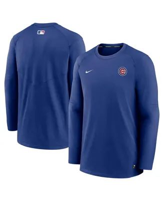 Men's Nike Royal Chicago Cubs Authentic Collection Logo Performance Long Sleeve T-shirt