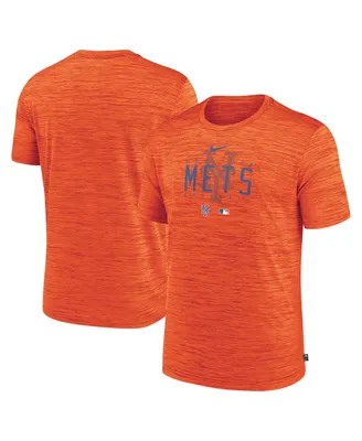 Men's Nike Orange New York Mets Authentic Collection Velocity Performance Practice T-shirt